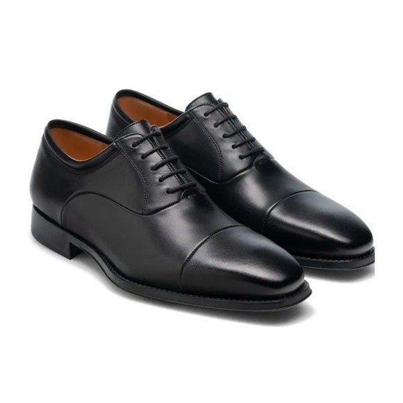 Magnanni Federico Oxford black leather dress shoes size 9.5